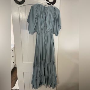 Real deep V neck MIDI dress - Size Small